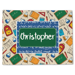 Math Lesson Single-Sided Linen Placemat - Single w/ Name or Text
