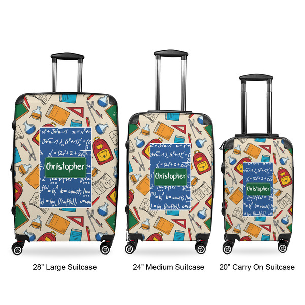 Math Lesson Luggage Bags all sizes - With Handle