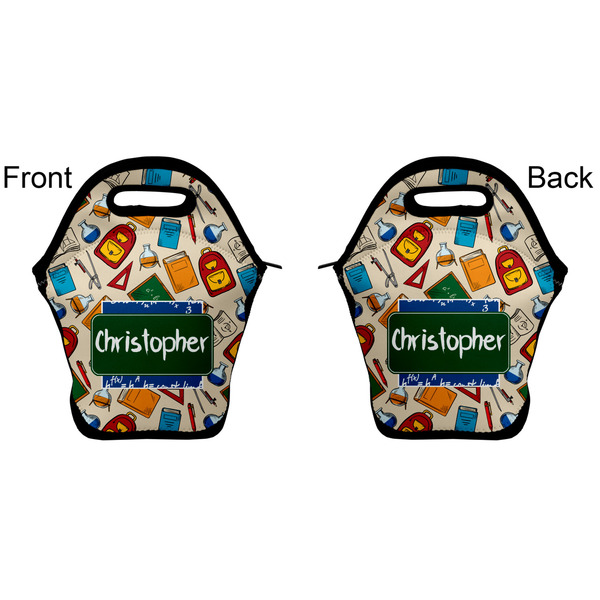 Math Lesson Lunch Bag - Front and Back