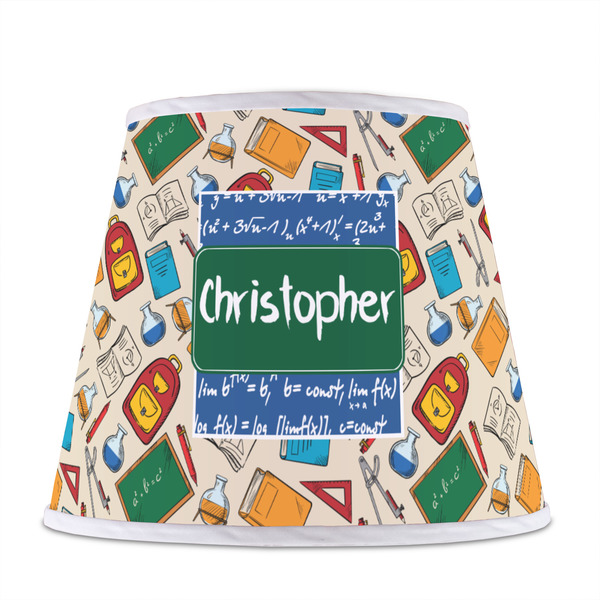 Math Lesson Poly Film Empire Lampshade - Front View