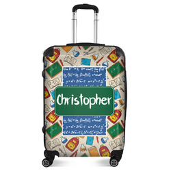 Math Lesson Suitcase - 24" Medium - Checked (Personalized)