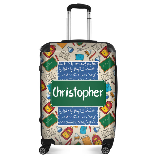 Custom Math Lesson Suitcase - 24" Medium - Checked (Personalized)