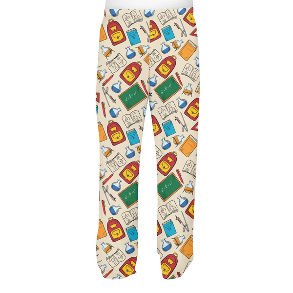 Math Lesson Men's Pjs Back - on model