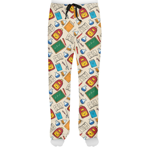 Math Lesson Men's Pjs Front - on model