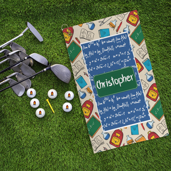 Math Lesson Microfiber Golf Towels - LIFESTYLE