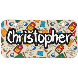 Math Lesson Mini/Bicycle License Plate (2 Holes) (Personalized)