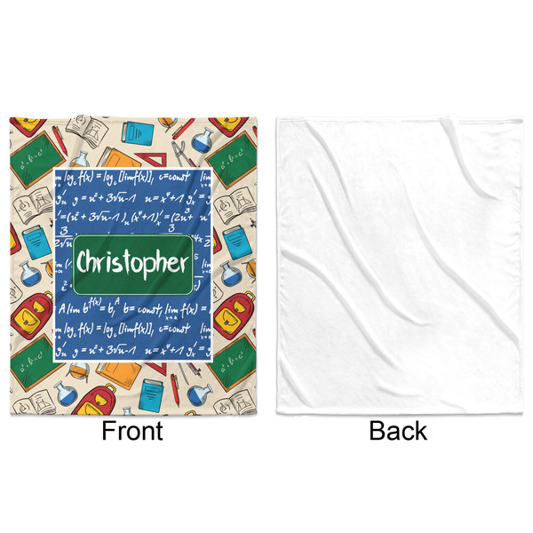 Math Lesson Minky Blanket - 50"x60" - Single Sided - Front & Back