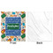 Math Lesson Minky Blanket - 50"x60" - Single Sided - Front & Back
