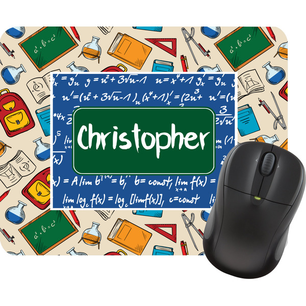 Custom Math Lesson Rectangular Mouse Pad (Personalized)