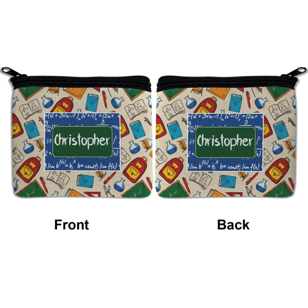 Math Lesson Neoprene Coin Purse - Front & Back (APPROVAL)
