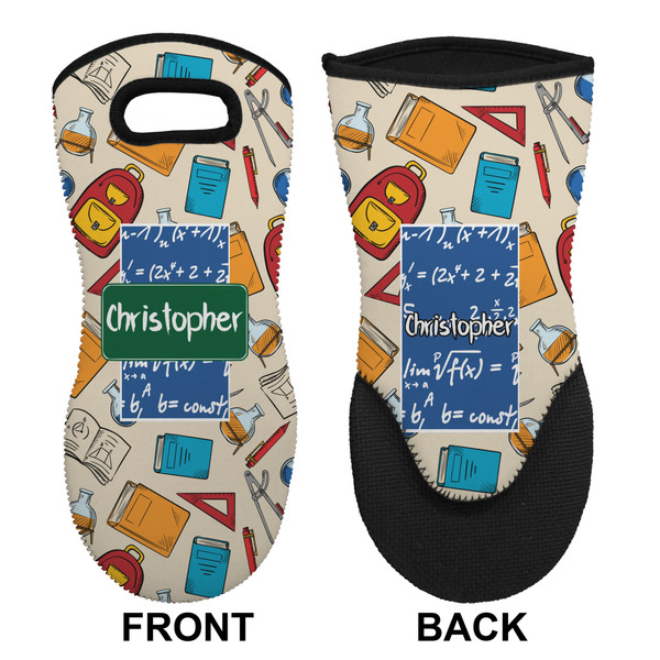 Math Lesson Neoprene Oven Mitt (Front & Back)