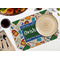 Math Lesson Octagon Placemat - Single front (LIFESTYLE) Flatlay