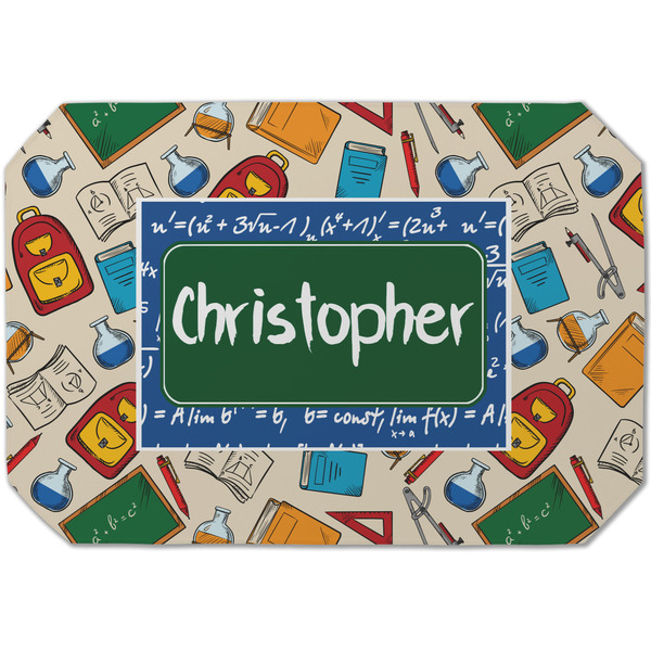 Custom Math Lesson Dining Table Mat - Octagon (Single-Sided) w/ Name or Text