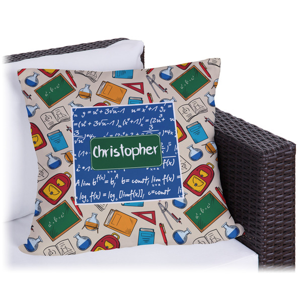 Custom Math Lesson Outdoor Pillow - 16" (Personalized)