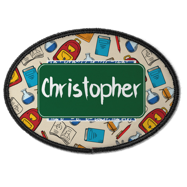 Custom Math Lesson Iron On Oval Patch w/ Name or Text