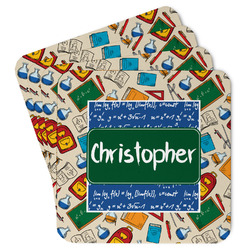 Math Lesson Paper Coasters w/ Name or Text
