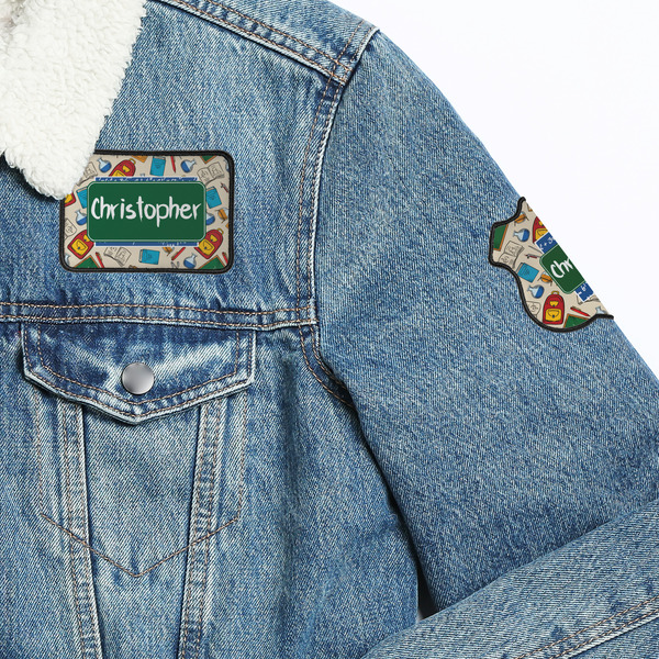 Math Lesson Patches Lifestyle Jean Jacket Detail