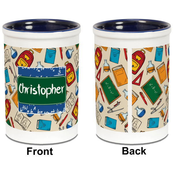 Math Lesson Pencil Holder - Blue - approval