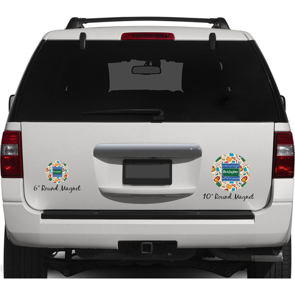 Math Lesson Personalized Car Magnets on Ford Explorer