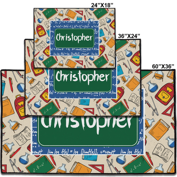 Math Lesson Personalized Door Mat - Group Parent IMF