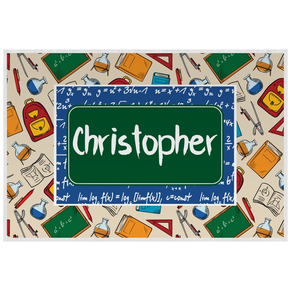 Custom Math Lesson Laminated Placemat w/ Name or Text