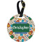 Math Lesson Personalized Round Luggage Tag