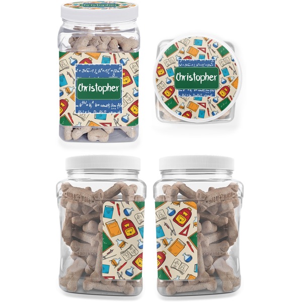 Math Lesson Pet Treat Jar - Multiple Angles