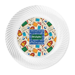 Math Lesson Plastic Party Dinner Plates - 10" (Personalized)