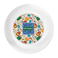 Math Lesson Plastic Party Dinner Plates - 10" (Personalized)