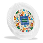 Math Lesson Plastic Party Dinner Plates - 10" (Personalized)