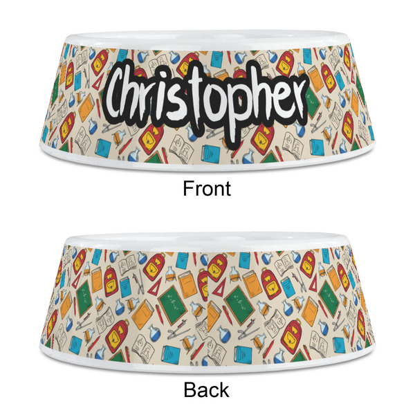 Math Lesson Plastic Pet Bowls - Medium - APPROVAL