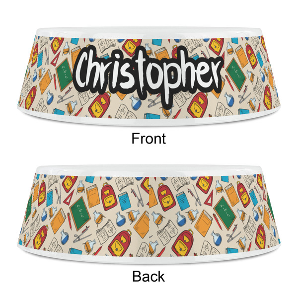 Math Lesson Plastic Pet Bowls - Small - APPROVAL