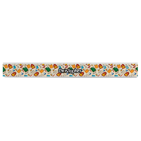 Math Lesson Plastic Ruler - 12" - FRONT