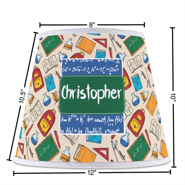 Math Lesson Poly Film Empire Lampshade - Dimensions