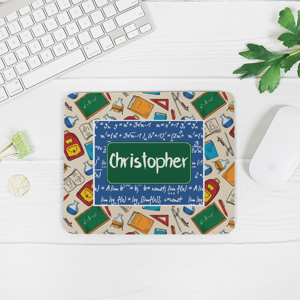Math Lesson Rectangular Mouse Pad - LIFESTYLE 2