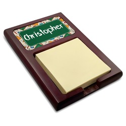 Math Lesson Red Mahogany Sticky Note Holder (Personalized)