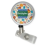 Math Lesson Retractable Badge Reel (Personalized)