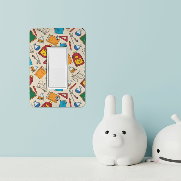 Math Lesson Rocker Light Switch Covers - Single - IN CONTEXT