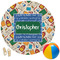 Math Lesson Round Beach Towel (Personalized)