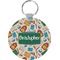 Math Lesson Round Keychain (Personalized)