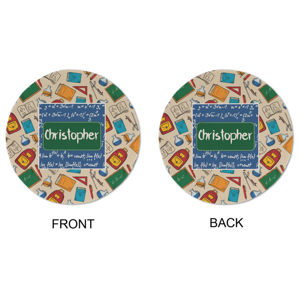 Math Lesson Round Linen Placemats - APPROVAL (double sided)