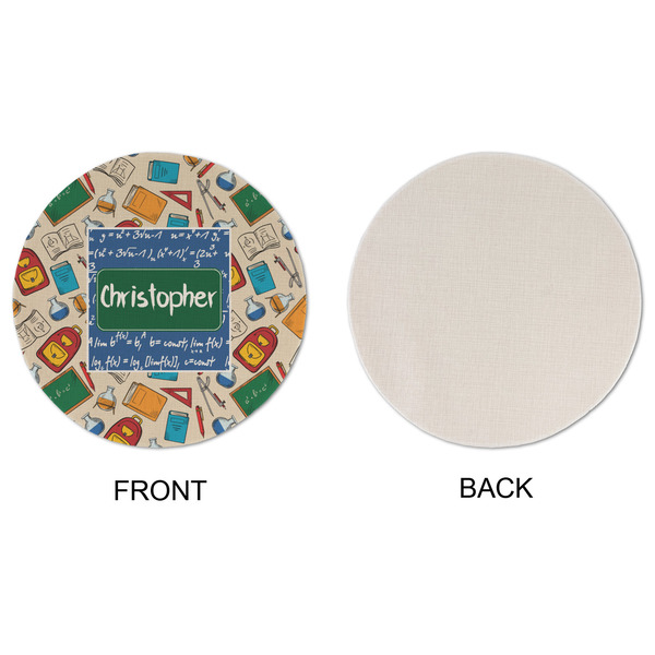 Math Lesson Round Linen Placemats - APPROVAL (single sided)