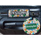 Math Lesson Round Luggage Tag & Handle Wrap - In Context