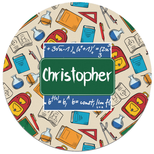 Math Lesson Round Mousepad - APPROVAL