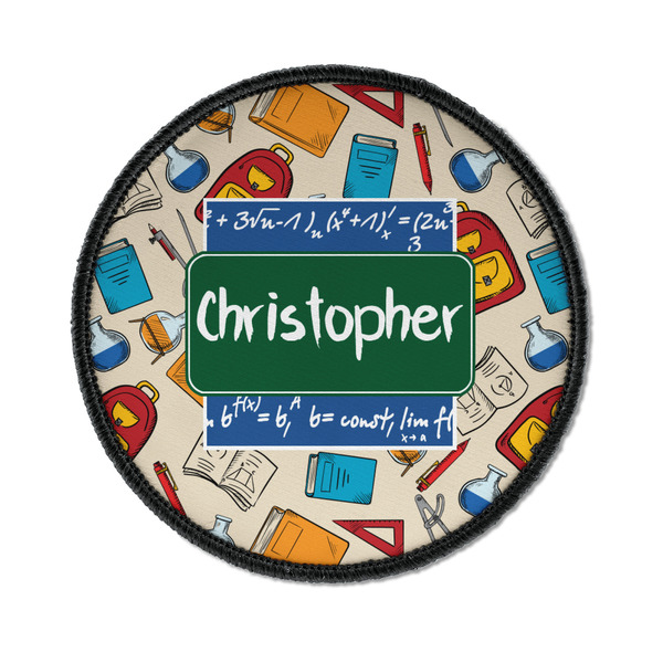 Custom Math Lesson Iron On Round Patch w/ Name or Text