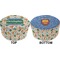 Math Lesson Round Pouf Ottoman (Top and Bottom)