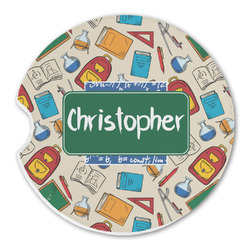 Math Lesson Sandstone Car Coaster - Single (Personalized)