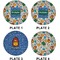 Math Lesson Set of Lunch / Dinner Plates (Approval)