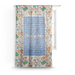 Math Lesson Sheer Curtain (Personalized)