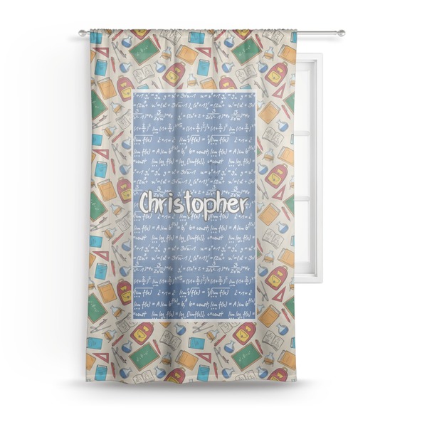 Custom Math Lesson Sheer Curtain (Personalized)